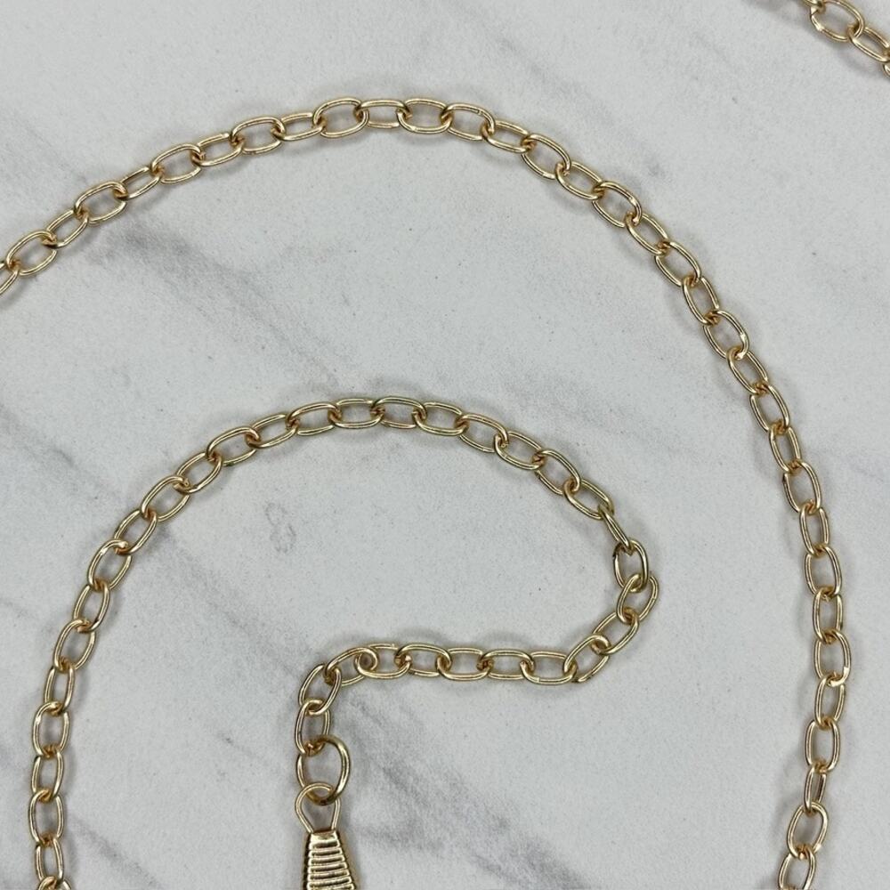 Dainty Gold Tone Chain Purse Handbag Replacement Strap โจ - Picture 7 of 8